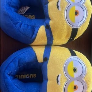 Minions Kids One Piece Slippers - Blue and Yellow